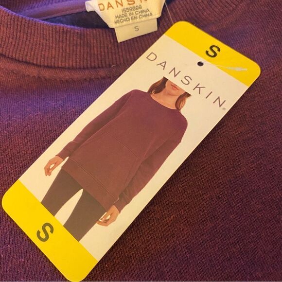 Danskin Maroon Pullover Pocket Sweatshirt SZ S NWT - Picture 8 of 10
